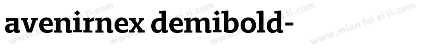avenirnex demibold字体转换